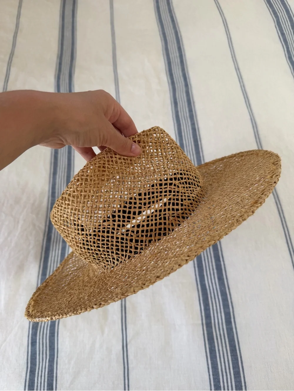 Janessa Leone 100% Straw Raffia Sun Hat Size Small